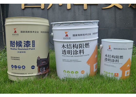 Cina 0.3mm Halogen Free Safe Flame Retardant Spray Paint Untuk Kayu Kayu Intumescent pemasok