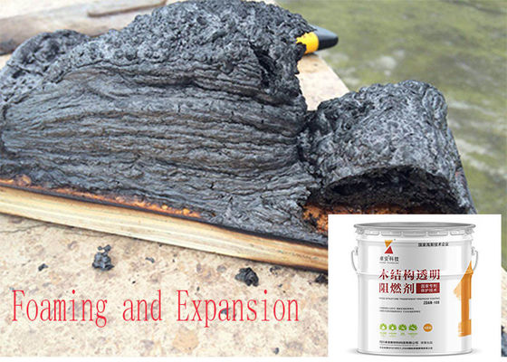 Cina 30 Menit White Fireproof Industrial High Temperature Paint Untuk Struktur Kayu pemasok